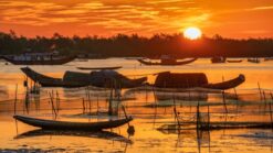 Sunset on Tam Giang Lagoon
